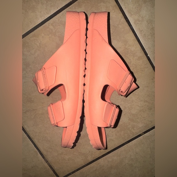 Birkenstock Light Coral Footbed Sandals - Picture 5 of 6